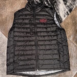 Dr Pepper Black Puffer Vest for Men